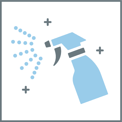 各スペース・備品の消毒